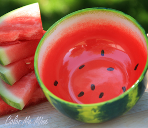 Houston Heights Color Me Mine Watermelon Bowl