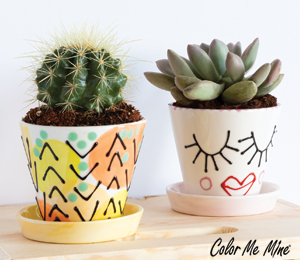 Houston Heights Color Me Mine Cute Planters