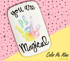 Houston Heights Color Me Mine Rainbow Handprint