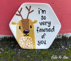 Houston Heights Color Me Mine Fawn Plate