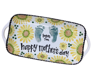 Houston Heights Color Me Mine Footprint Flower Tray