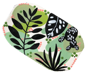 Houston Heights Color Me Mine Leaf Charcuterie Board