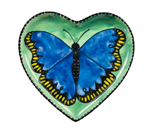 Houston Heights Color Me Mine Butterfly Plate