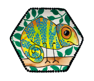 Houston Heights Color Me Mine Chameleon Plate