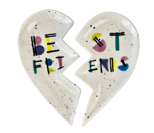 Houston Heights Color Me Mine Best Friends Plate Set