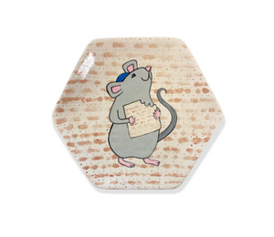 Houston Heights Color Me Mine Matzo Mouse Plate
