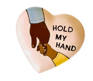 Houston Heights Color Me Mine Hold My Hand Plate