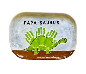 Houston Heights Color Me Mine Papasaurus Plate