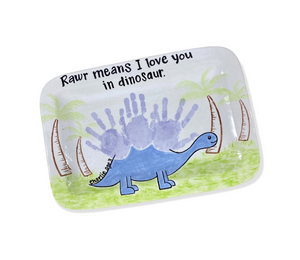 Houston Heights Color Me Mine Handprints Dinosaur