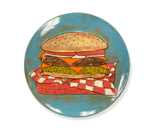 Houston Heights Color Me Mine Hamburger Plate