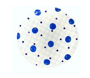 Houston Heights Color Me Mine Blueberry Plate