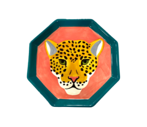 Houston Heights Color Me Mine Jaguar Octagon Plate