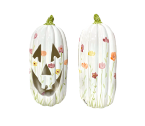 Houston Heights Color Me Mine Floral Jack O' Lantern