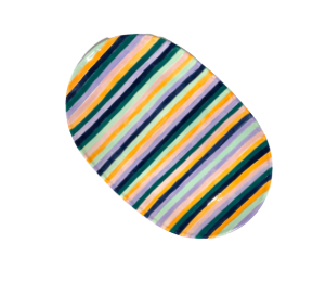 Houston Heights Color Me Mine Stripes Platter