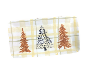Houston Heights Color Me Mine Pines And Plaid Platter