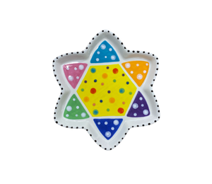 Houston Heights Color Me Mine Star of David Plate