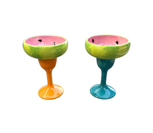 Houston Heights Color Me Mine Margarita Glasses