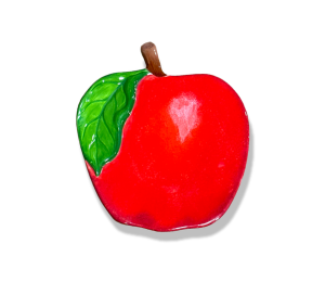 Houston Heights Color Me Mine Apple Plate