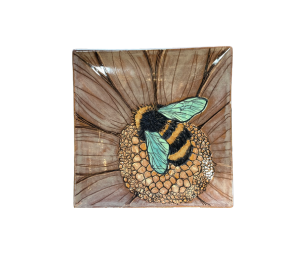 Houston Heights Color Me Mine Happy Bee Plate