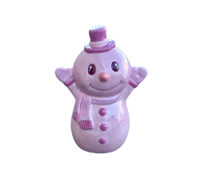Houston Heights Color Me Mine Pink-Mas Snowman