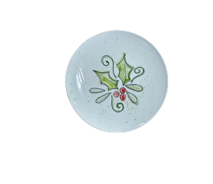 Houston Heights Color Me Mine Holly Salad Plate