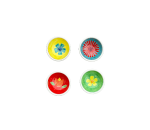 Houston Heights Color Me Mine Floral Ramekin Set