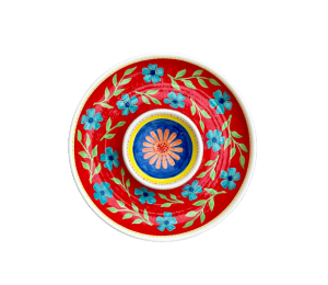 Houston Heights Color Me Mine Floral Chip N Dip Bowl