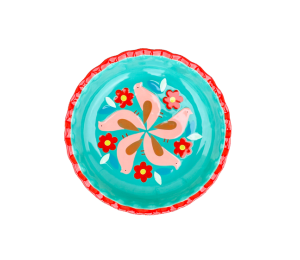 Houston Heights Color Me Mine Retro Pie Plate