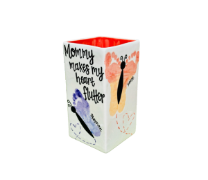 Houston Heights Color Me Mine Butterfly Vase