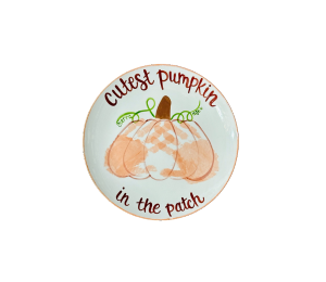 Houston Heights Color Me Mine Cutest Pumpkin Plate