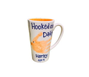 Houston Heights Color Me Mine Hooked on Dad Mug