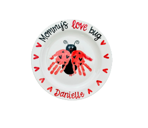 Houston Heights Color Me Mine Love Bug Plate