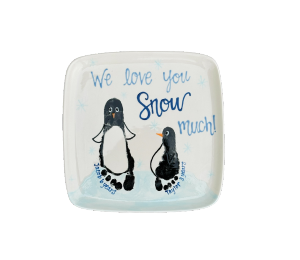Houston Heights Color Me Mine Penguin Pals Plate
