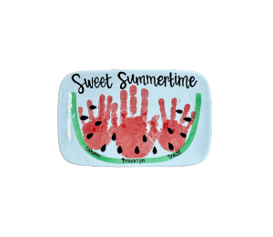 Houston Heights Color Me Mine Watermelon Plate