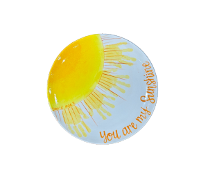 Houston Heights Color Me Mine Sunshine Platter
