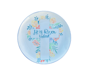 Houston Heights Color Me Mine Cutout Cross Plate
