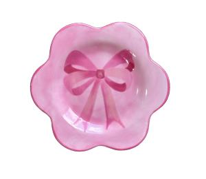 Houston Heights Color Me Mine Coquette Bow Plate