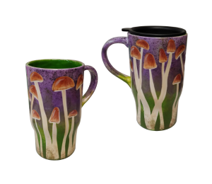 Houston Heights Color Me Mine Mushroom Mugs
