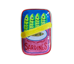 Houston Heights Color Me Mine Open Sardines App Plate