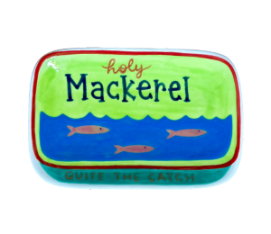 Houston Heights Color Me Mine Mackerel Appetizer Plate