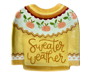 Houston Heights Color Me Mine Sweater Weather Plate