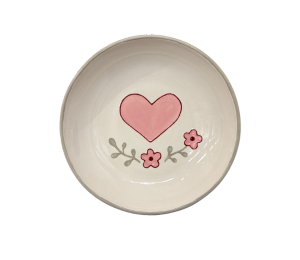 Houston Heights Color Me Mine Swedish Heart Pasta Bowl